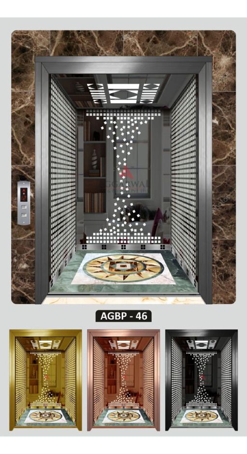 Luxury glass lift interior