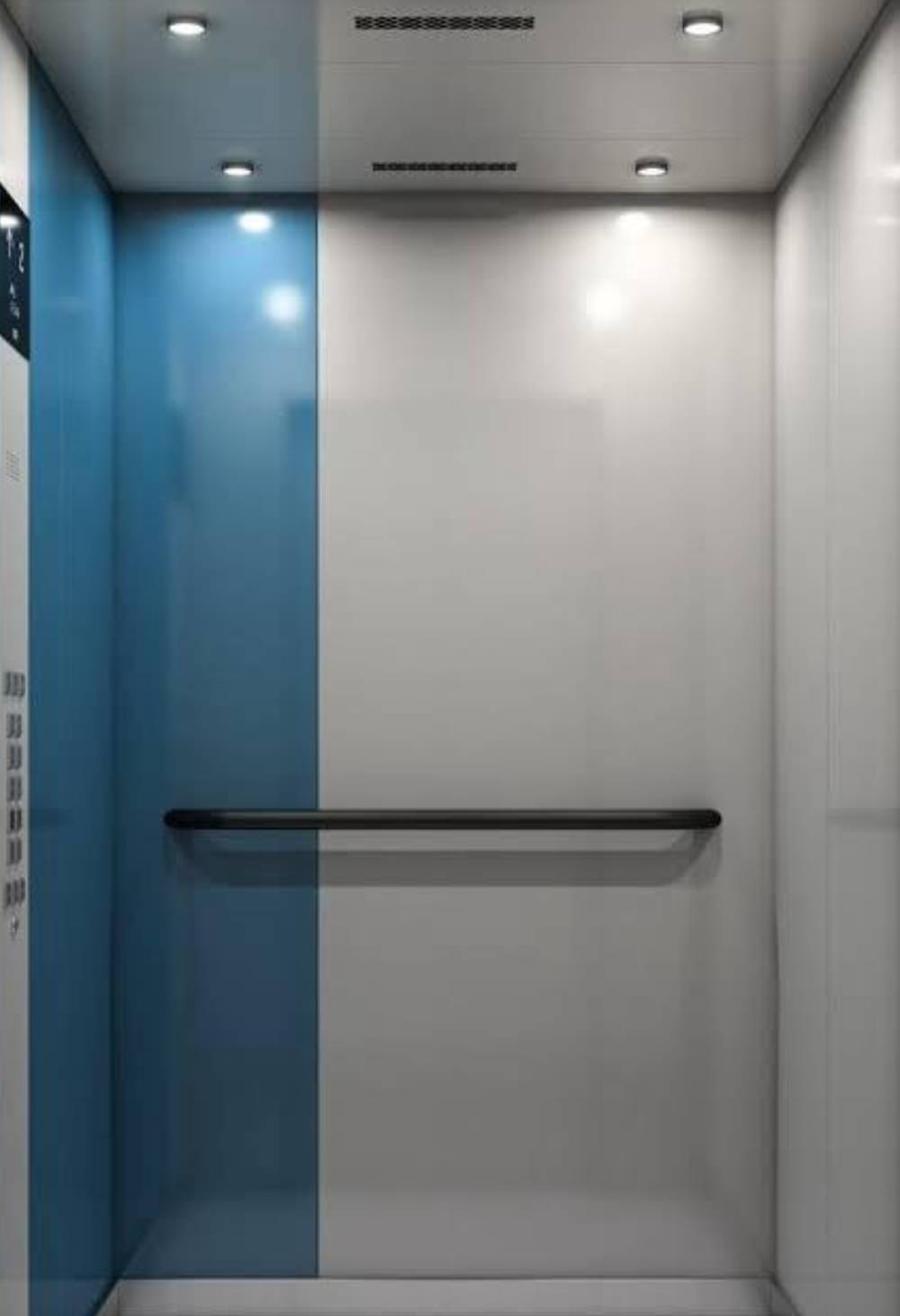 Elevator door design with modern finish