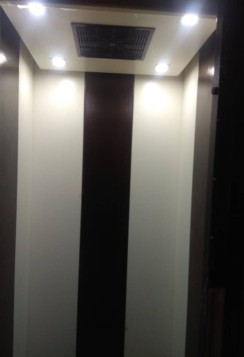 Commercial elevator installation view