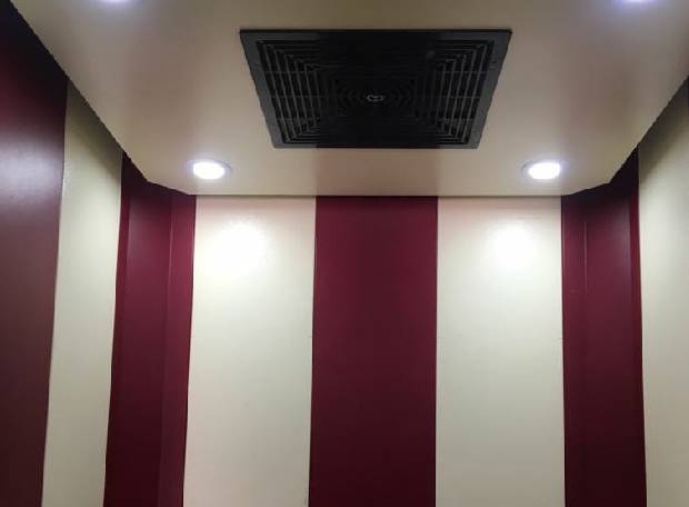 Interior elevator with luxury cabin